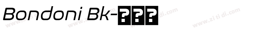 Bondoni Bk字体转换
